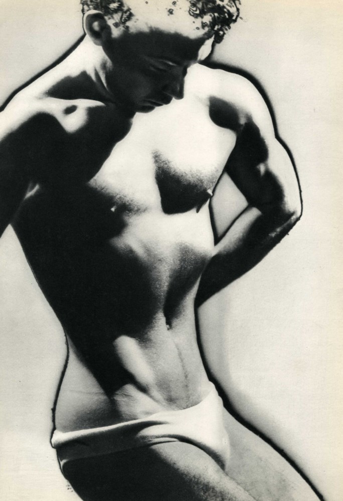 Lot #368: MAN RAY - Male Posing - Original vintage photogravure