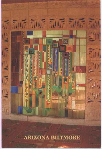 Lot #1478: FRANK LLOYD WRIGHT/TALIESIN ARCHITECTS - Vintage Frank Lloyd Wright/Taliesin Architects Designed Rug/Carpet from the Arizona Biltmore Hotel #10 - Original vintage textile