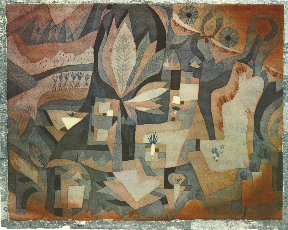 Lot #2337: PAUL KLEE - Garden Dry and Cool ["Jardin aride et froid"] - Original color collotype