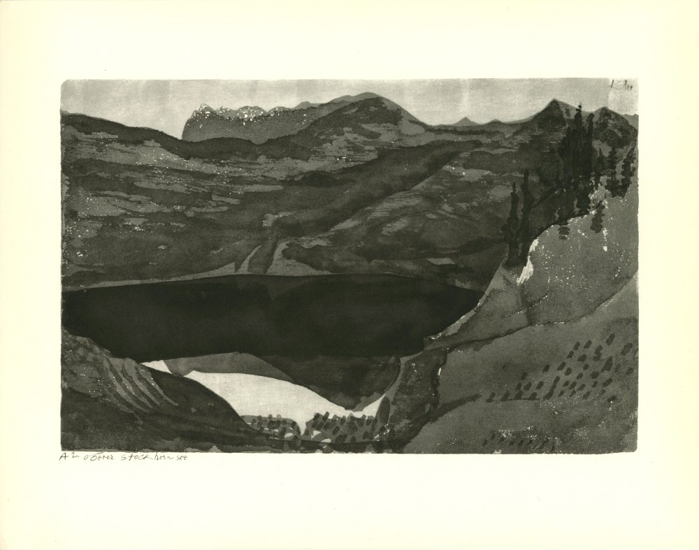 Lot #2220: PAUL KLEE - Upper Lake Stockhorn ["Oberer Stockhornsee"] - Original lithograph