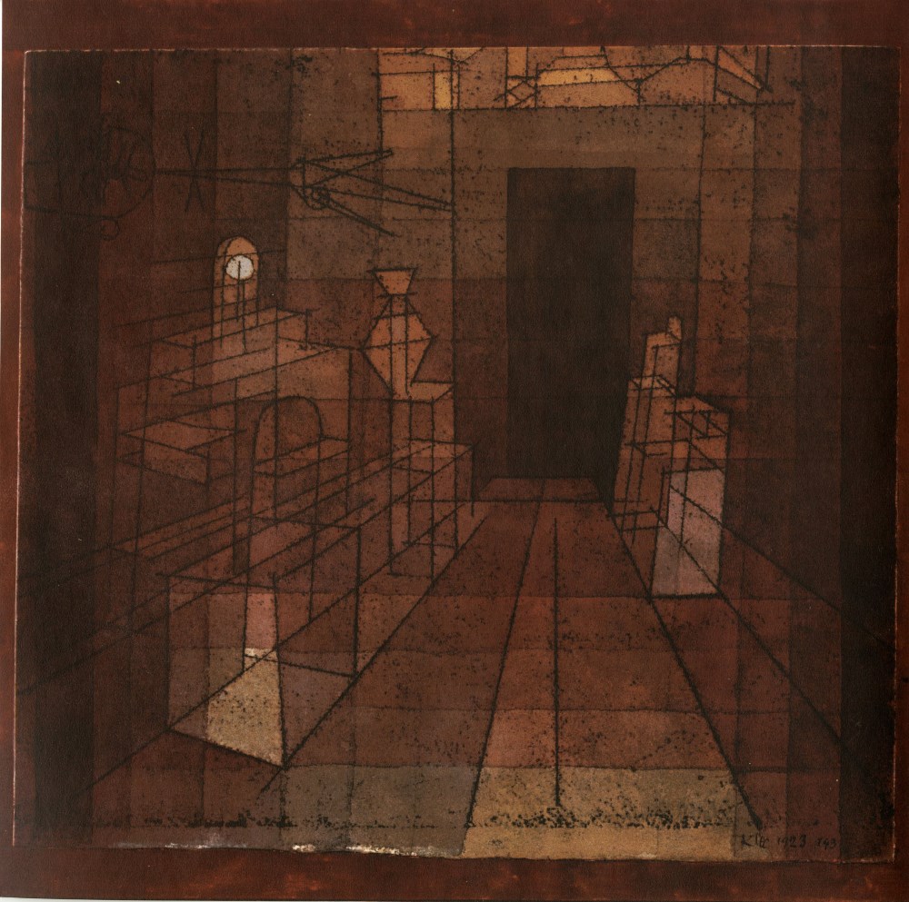 Lot #1980: PAUL KLEE - Perspective with Open Door ["Perspektive mit offener Ture"] - Original color lithograph