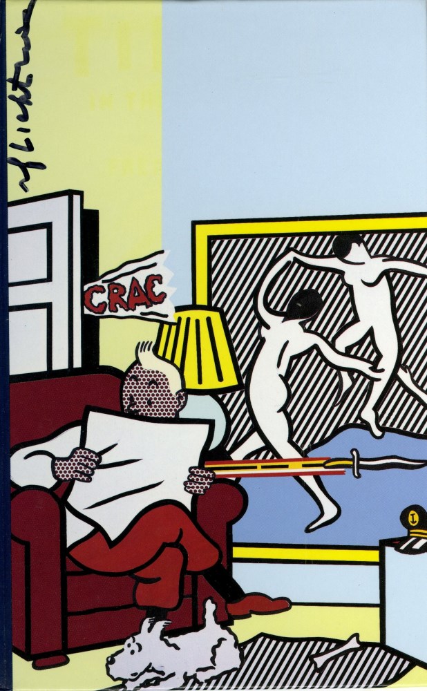 Lot #2182: ROY LICHTENSTEIN - Tintin Reading I (a) - Color offset lithograph