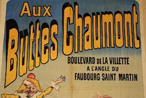 Lot #37: JULES CHERET - Aux Buttes Chaumont/Jouets - Original vintage color lithograph