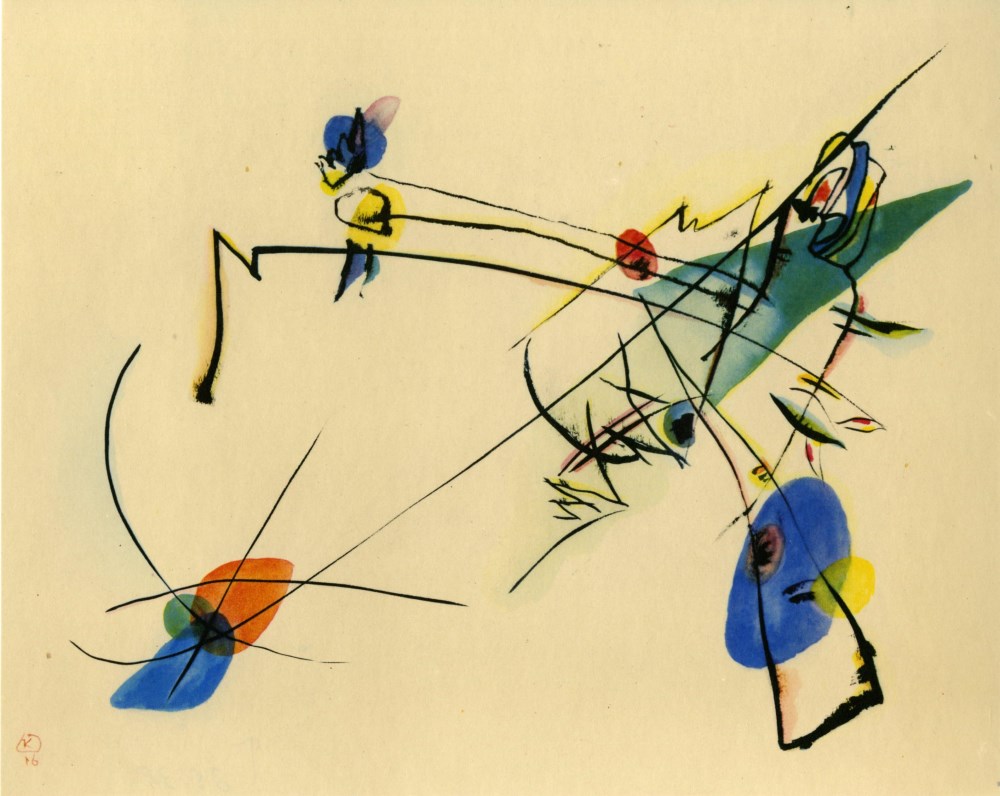 Lot #175: WASSILY KANDINSKY - Einfach - Original color collotype