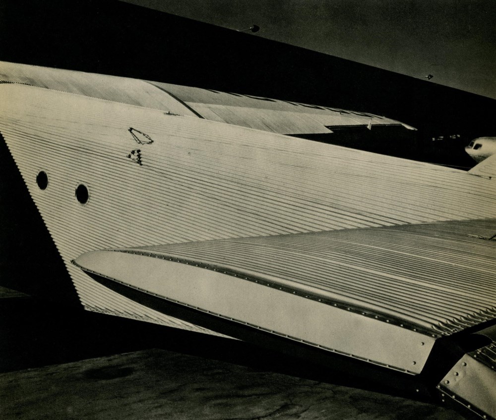 Lot #983: BRETT WESTON - Ford Trimotor Plane - Original vintage photogravure