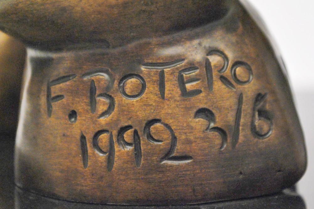 Lot #1436: FERNANDO BOTERO [impute] - Toro (dorado) - Bronze sculpture with natural patina