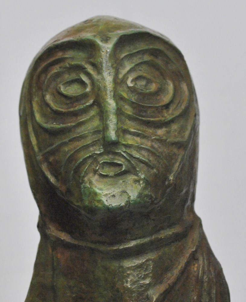 Lot #1819: LEONORA CARRINGTON [imputée] - La Vieja Magdalena - Bronze sculpture with dark tan/green patina