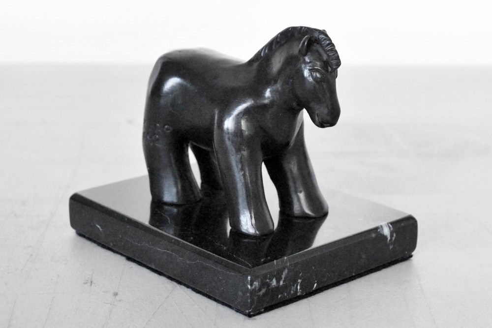 Lot #1589: FERNANDO BOTERO [imputée] - Caballo Pequeño - Bronze sculpture with dark brown patina