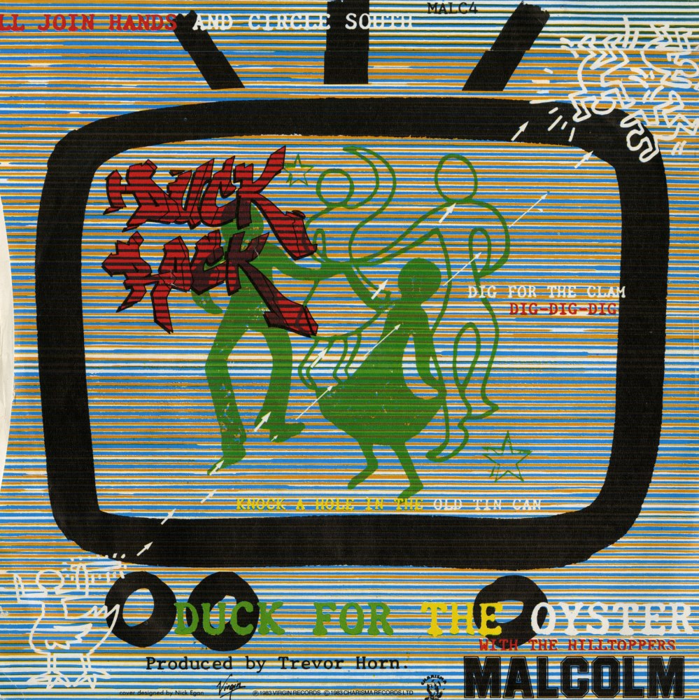 Lot #1845: KEITH HARING - Malcolm McLaren: Duck for the Oyster - Original color offset lithograph with vinyl record