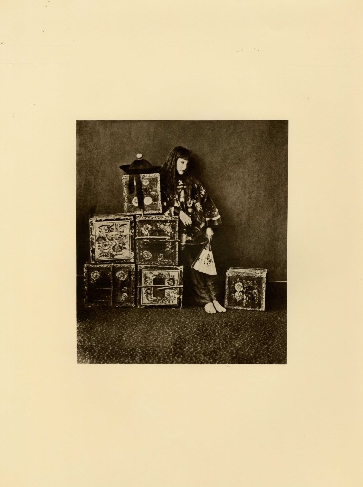 Lot #3277: LEWIS CARROLL - Xie Kitchin As a Chinaman - Original photogravure