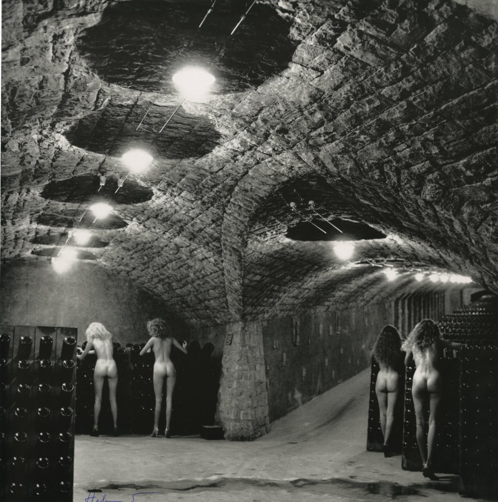 Lot #3060: HELMUT NEWTON - The Cellars of Ca' del Bosco, Erbusco, Italy - Photolithograph