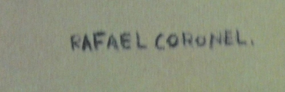 Lot #149: RAFAEL CORONEL - Desnudo - Color offset lithograph