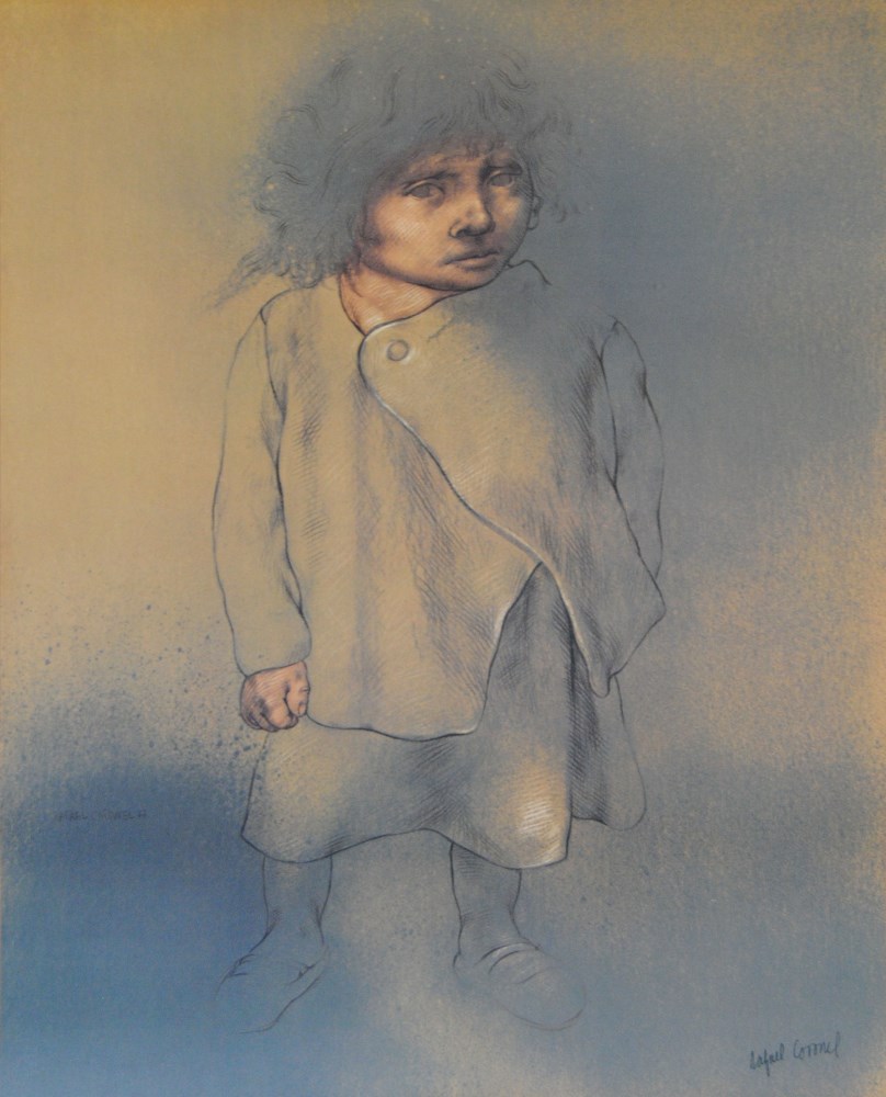 Lot #1193: RAFAEL CORONEL - Niño Frans Hals - Color offset lithograph