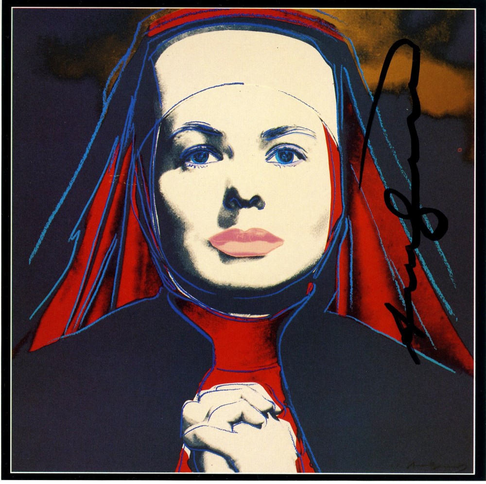 Lot #1777: ANDY WARHOL - Ingrid Bergman: The Nun (02) - Color offset lithograph
