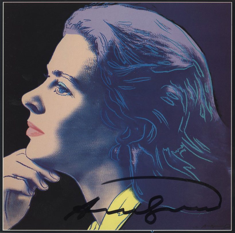 Lot #1774: ANDY WARHOL - Ingrid Bergman: Herself (02) - Color offset lithograph