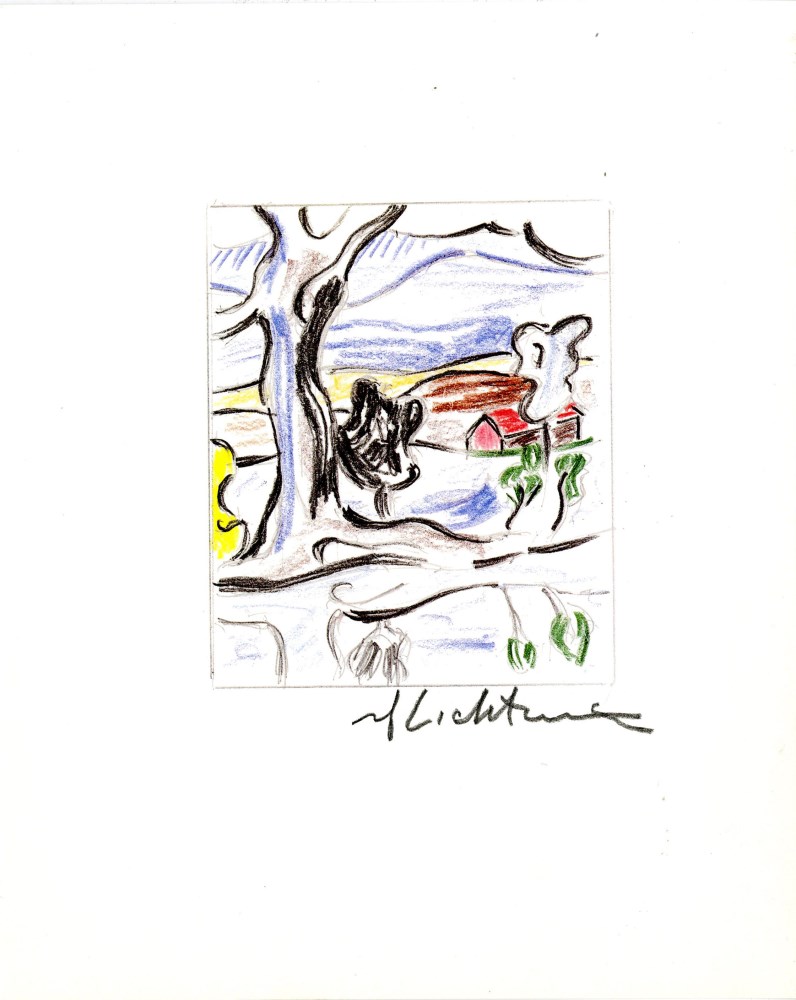 Lot #2160: ROY LICHTENSTEIN - The Old Tree - Color offset lithograph