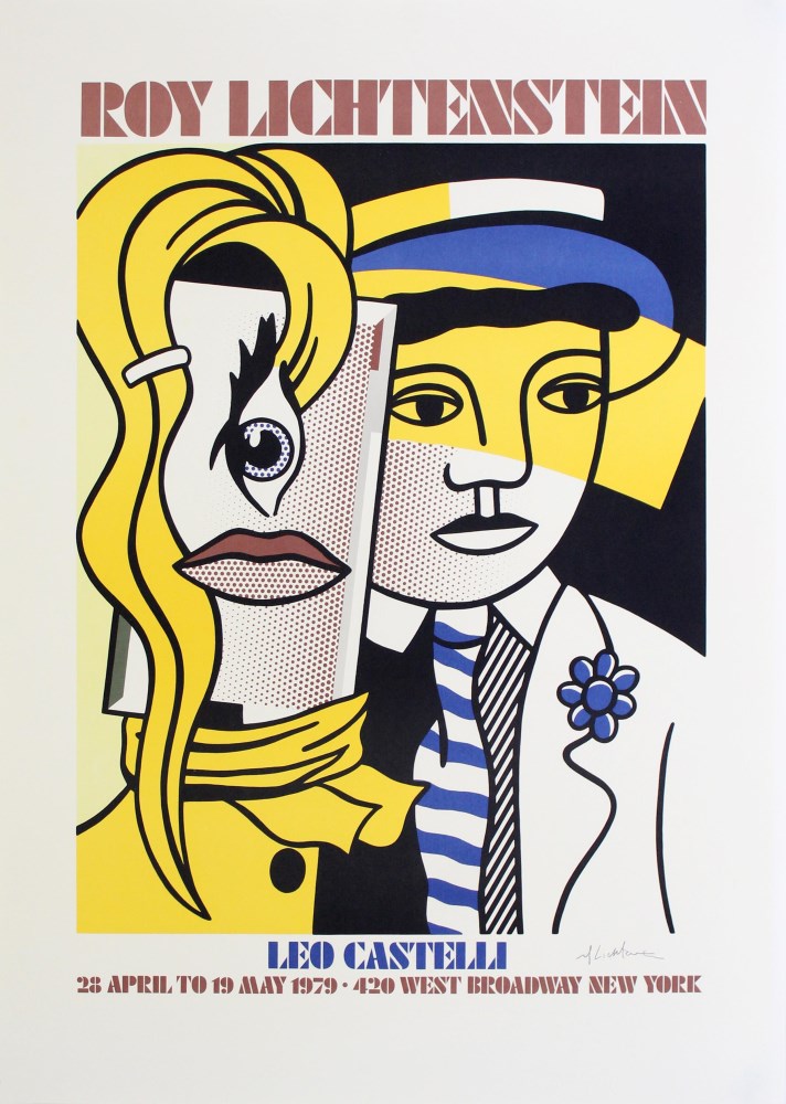Lot #2108: ROY LICHTENSTEIN - Stepping Out - Color lithograph