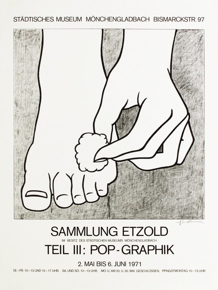 Lot #227: ROY LICHTENSTEIN - Foot Medication - Offset lithograph