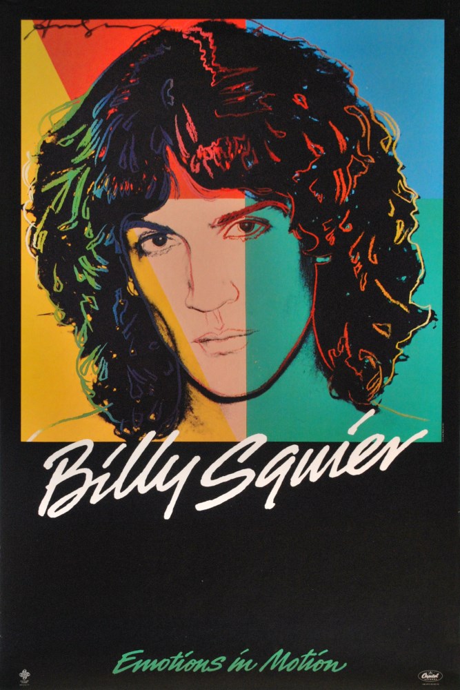 Lot #2266: ANDY WARHOL - Billy Squier #1 - Original color offset lithograph