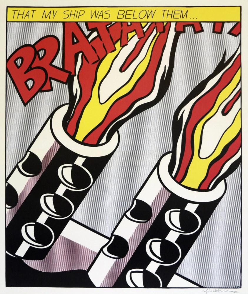 Lot #24: ROY LICHTENSTEIN - As I Opened Fire [later edition] - Offset lithographs