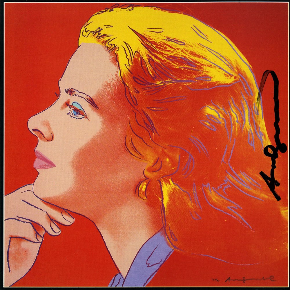 Lot #1776: ANDY WARHOL - Ingrid Bergman: Herself (10) - Color offset lithograph