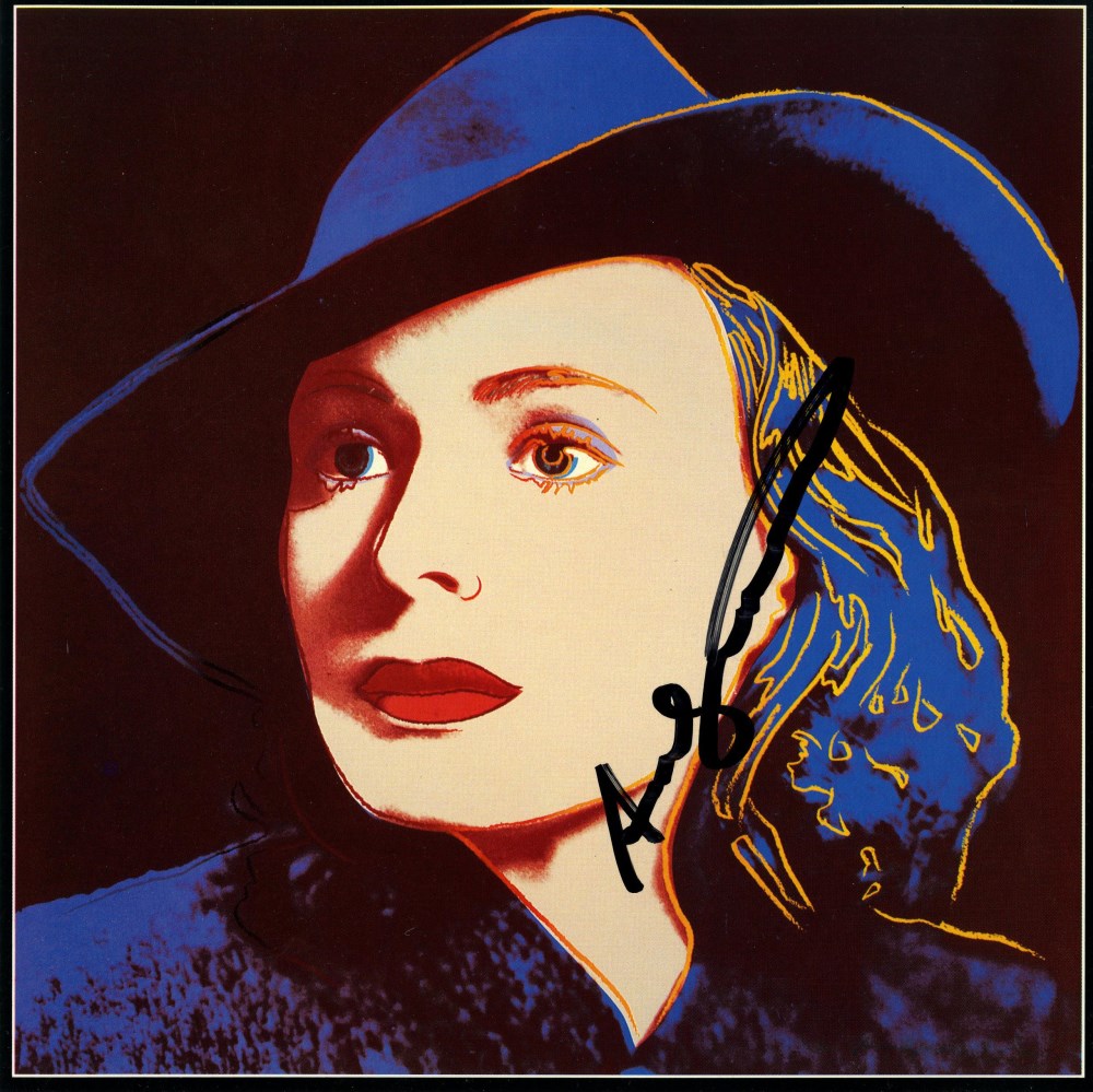 Lot #1782: ANDY WARHOL - Ingrid Bergman: With Hat (09) - Color offset lithograph