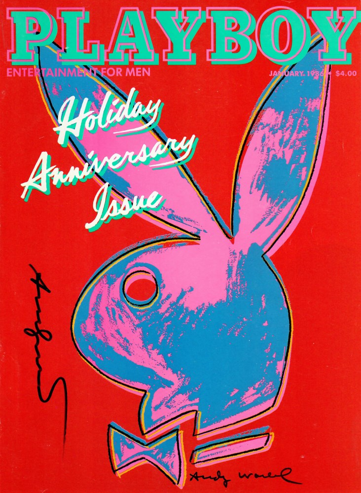 Lot #1989: ANDY WARHOL - Playboy - Color offset lithograph