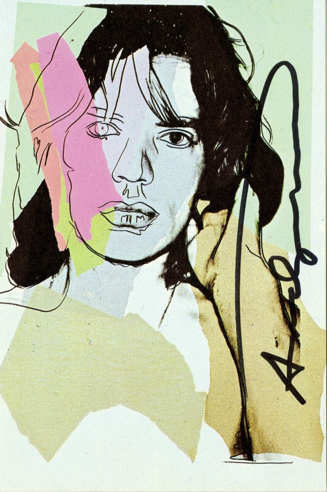 Lot #1148: ANDY WARHOL - Mick Jagger #05 (first edition) - Color offset lithograph