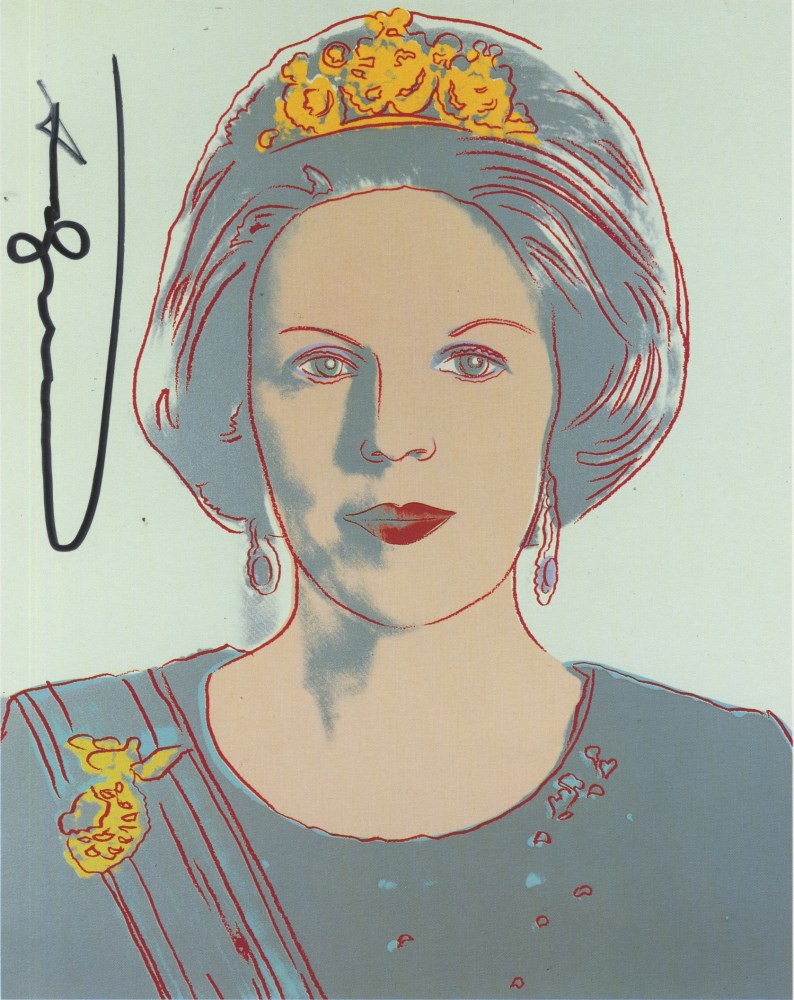 Lot #1282: ANDY WARHOL - Queen Beatrix (#2) - Color offset lithograph