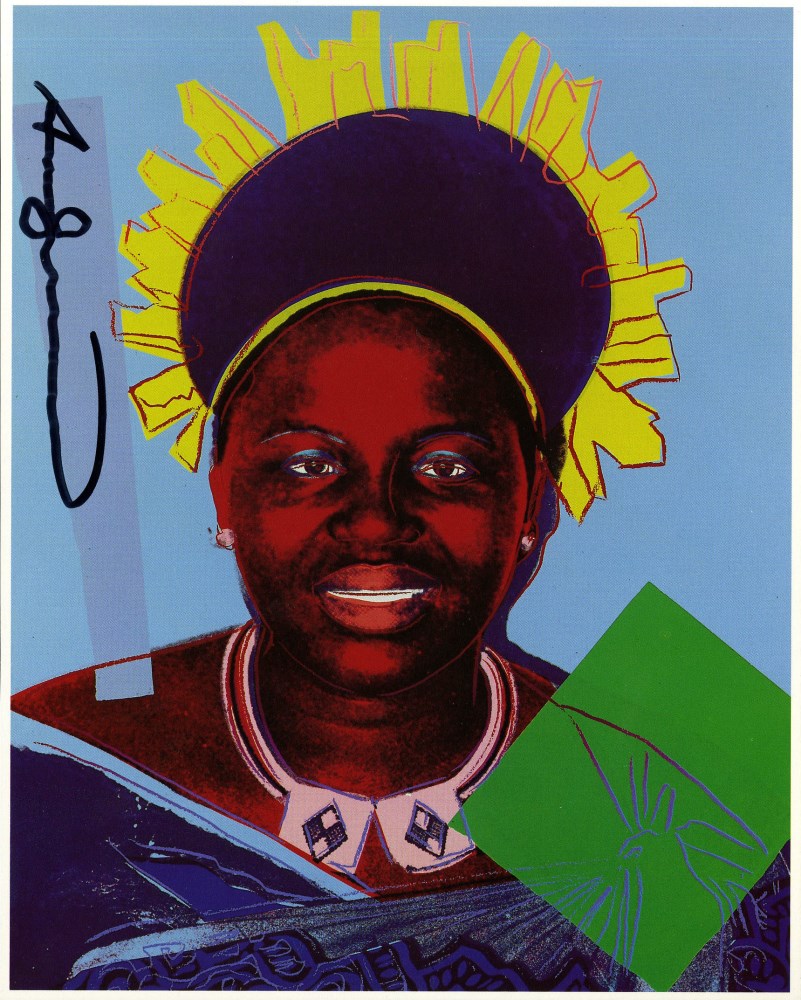 Lot #2618: ANDY WARHOL - Queen Notombi (#2) - Color offset lithograph