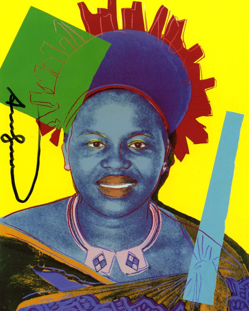Lot #2619: ANDY WARHOL - Queen Notombi (#3) - Color offset lithograph
