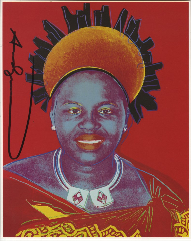 Lot #2453: ANDY WARHOL - Queen Notombi (#4) - Color offset lithograph