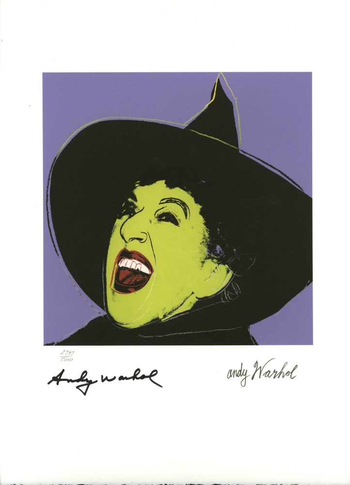 Lot #2177: ANDY WARHOL [d'après] - The Witch - Color lithograph