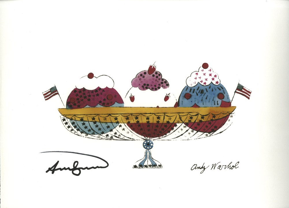 Lot #2362: ANDY WARHOL [d'après] - Ice Cream Sundae - Color lithograph