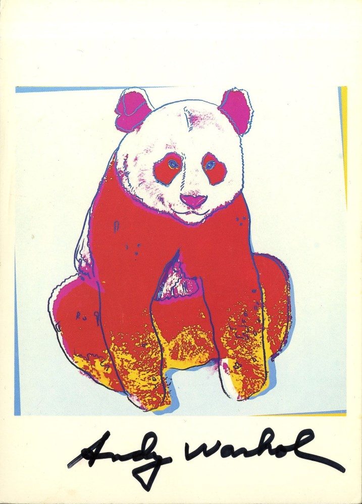Lot #1733: ANDY WARHOL - Giant Panda - Color offset lithograph