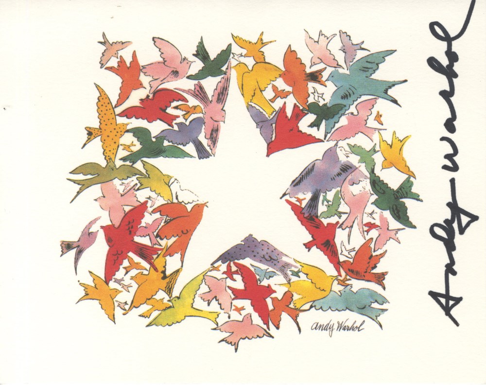 Lot #104: ANDY WARHOL - Christmas card: Star of Wonder - Original vintage color offset lithograph