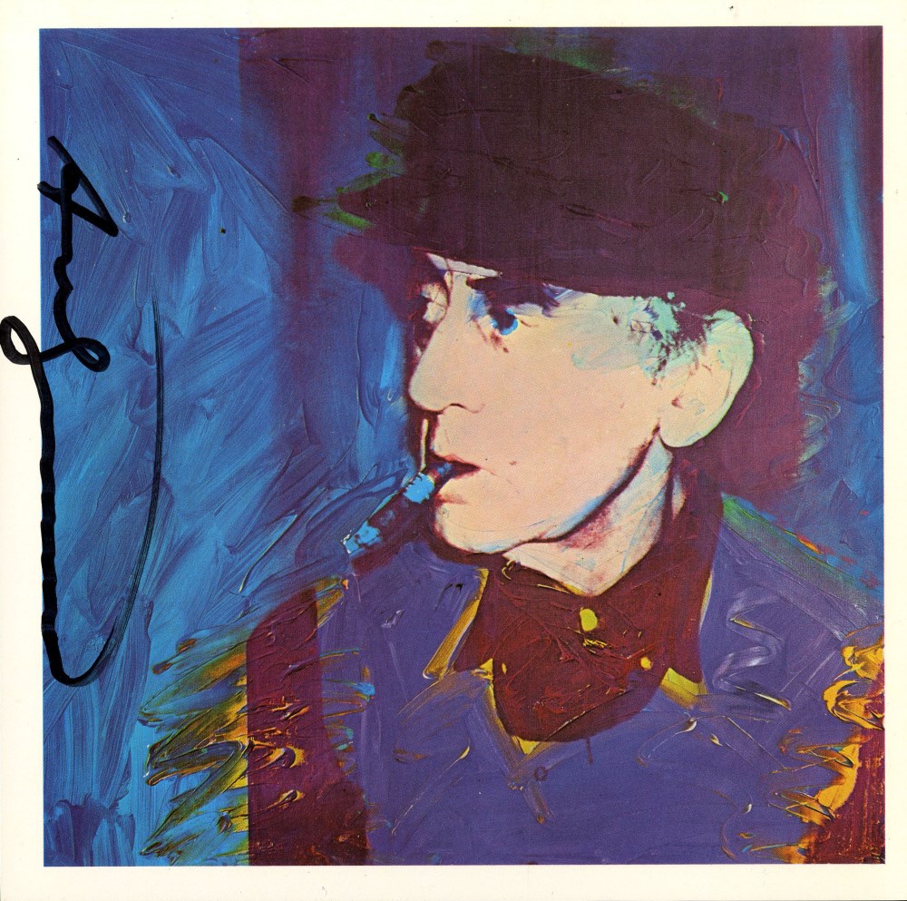 Lot #2403: ANDY WARHOL - Man Ray #5 - Color offset lithograph