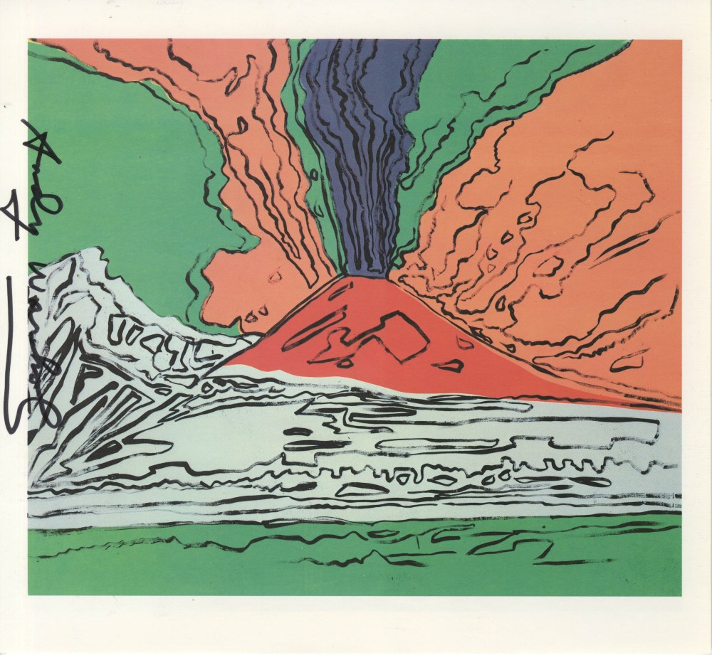 Lot #2689: ANDY WARHOL - Vesuvius #04 - Color offset lithograph