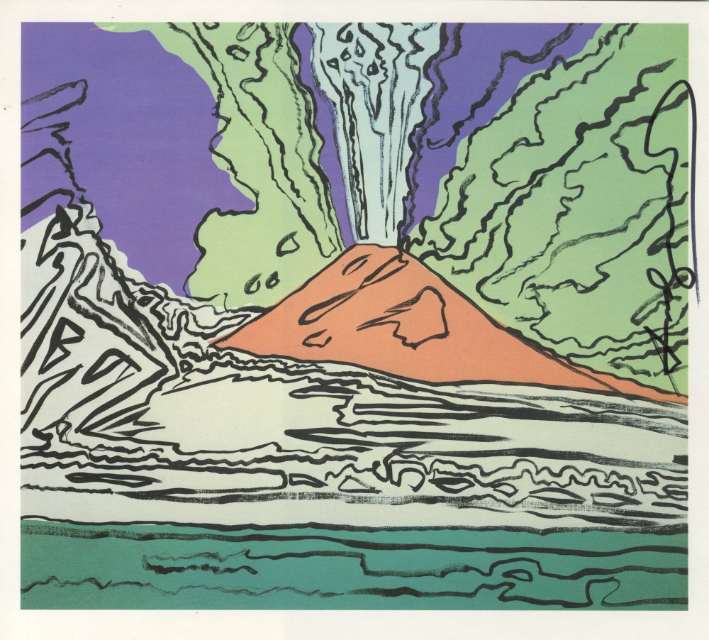 Lot #2691: ANDY WARHOL - Vesuvius #09 - Color offset lithograph