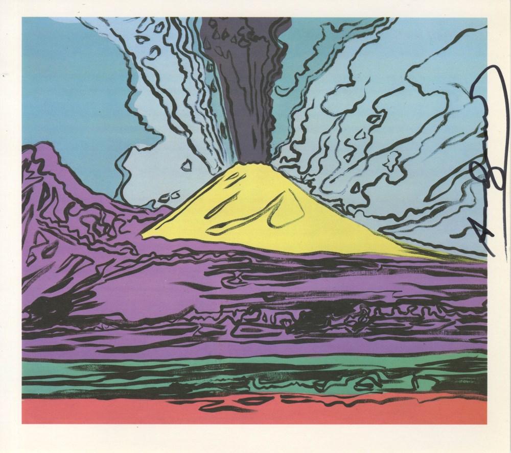 Lot #1478: ANDY WARHOL - Vesuvius #12 - Color offset lithograph