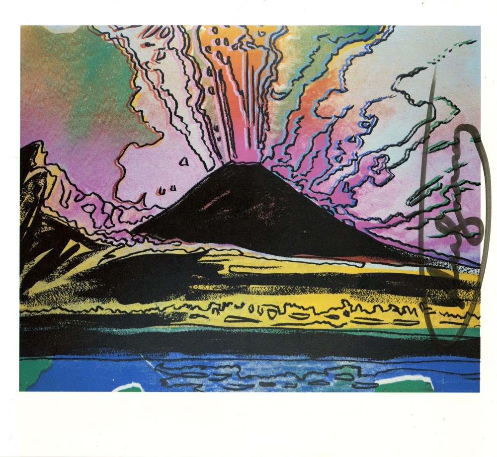 Lot #2223: ANDY WARHOL - Vesuvius #13 - Color offset lithograph