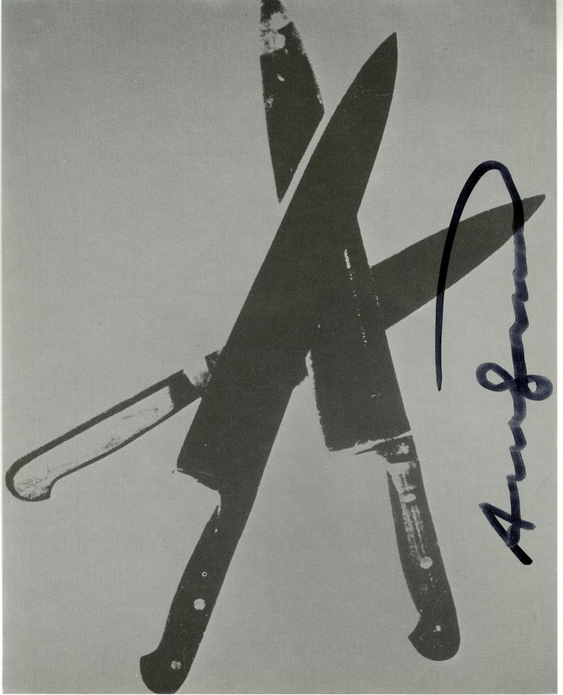 Lot #2580: ANDY WARHOL - Knives #03 - Color offset lithograph