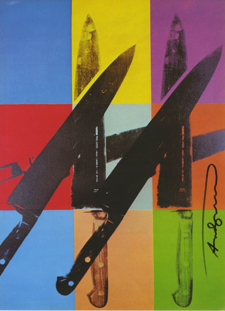 Lot #1066: ANDY WARHOL - Knives #11 - Color offset lithograph