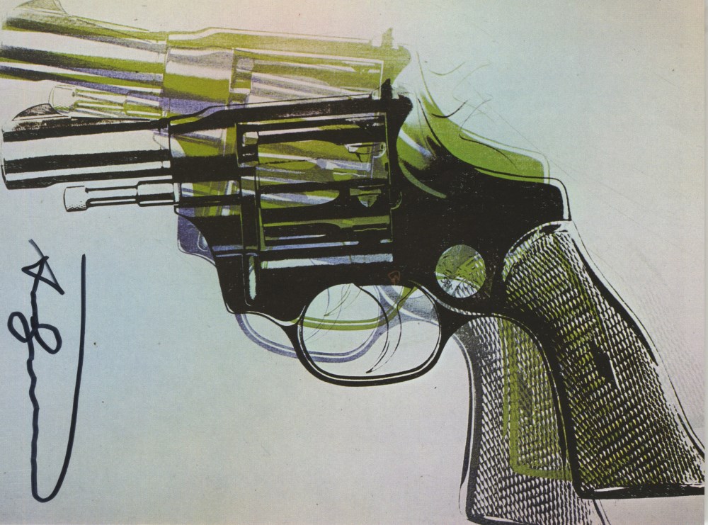 Lot #1015: ANDY WARHOL - Guns #07 - Color offset lithograph