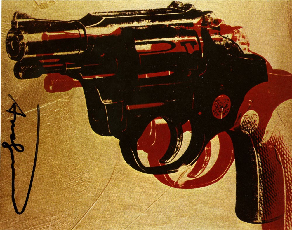 Lot #2346: ANDY WARHOL - Guns #08 - Color offset lithograph