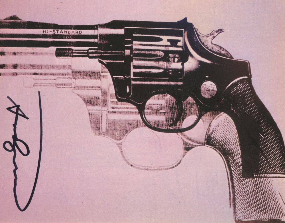 Lot #1745: ANDY WARHOL - Guns #10 - Color offset lithograph