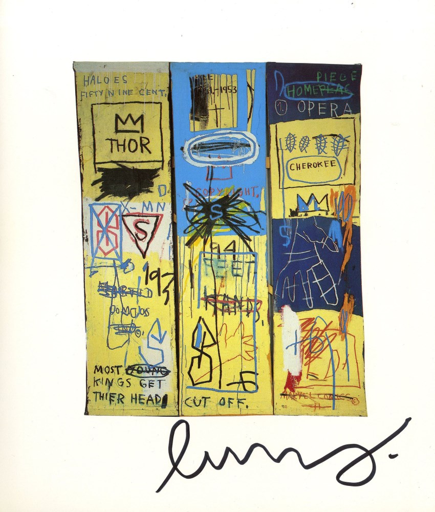 Lot #868: JEAN-MICHEL BASQUIAT - Charles the First - Color offset lithograph