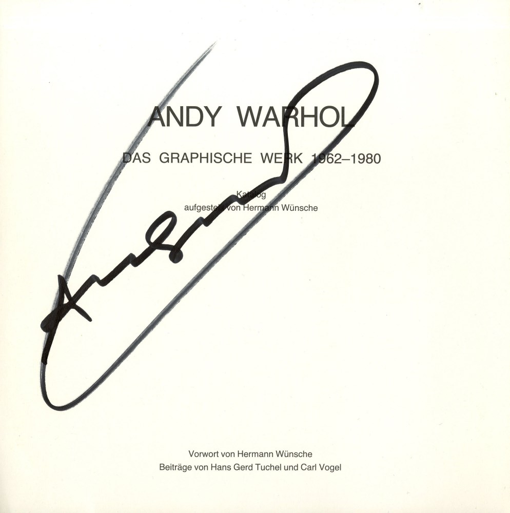 Lot #722: ANDY WARHOL - Warhol/Wunsche #2 - Autograph - signature on paper