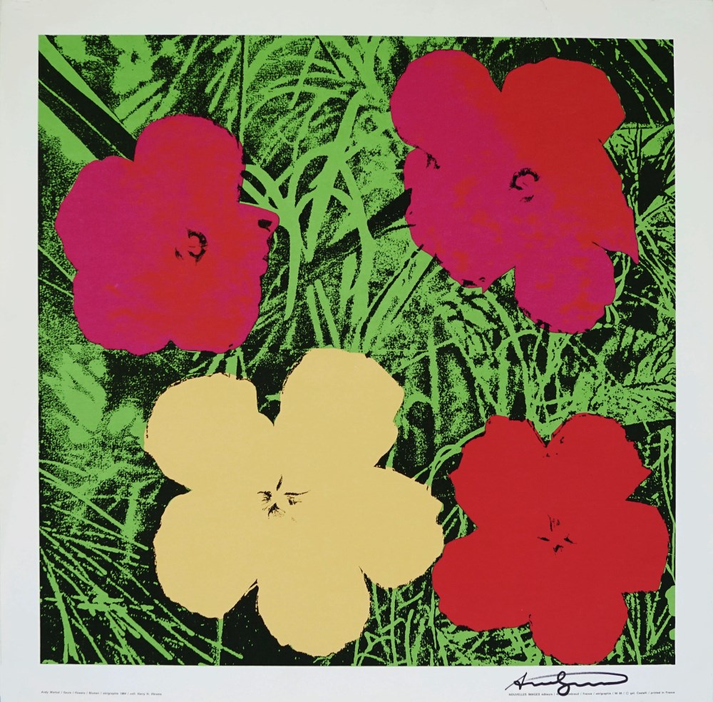 Lot #977: ANDY WARHOL - Flowers - Original color silkscreen