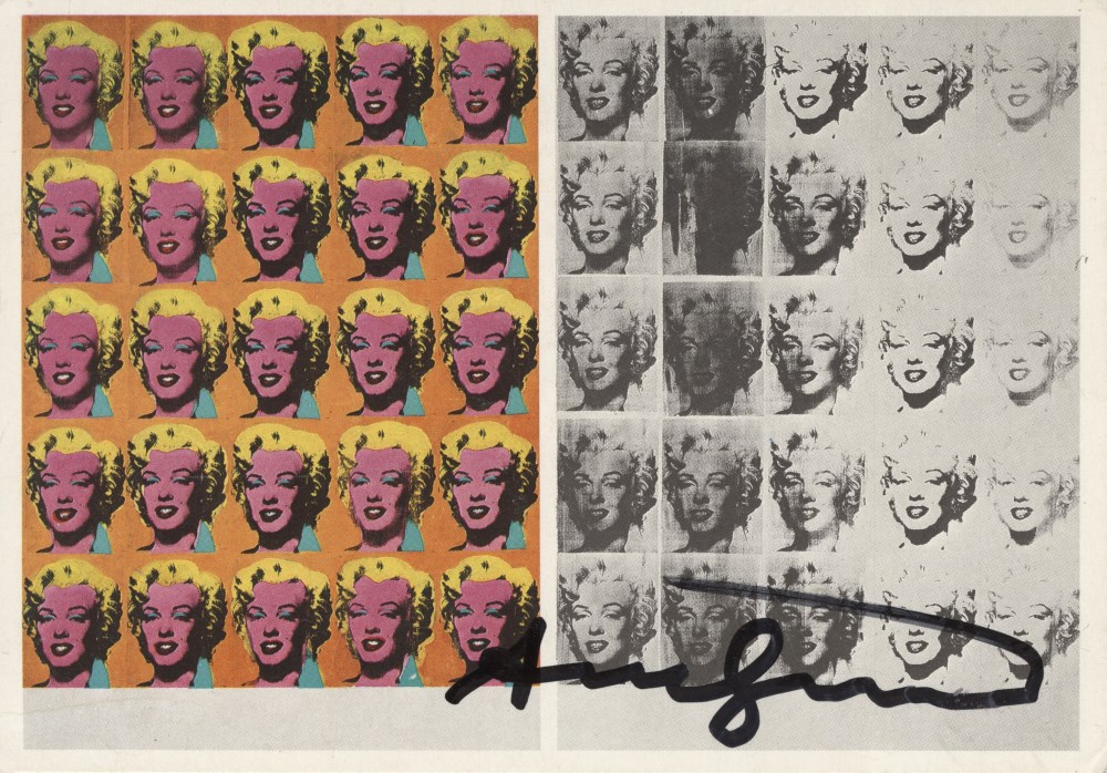 Lot #375: ANDY WARHOL - Marilyn Diptych - Original color offset lithograph